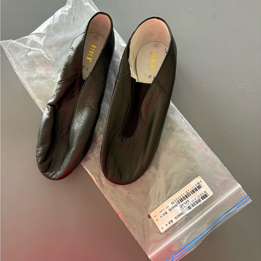 Bloch Black Leather Jazz Dance Shoes